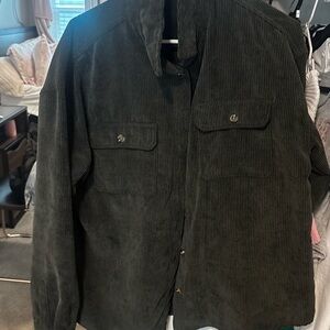 Women's Corduroy Jacket - Dark Green